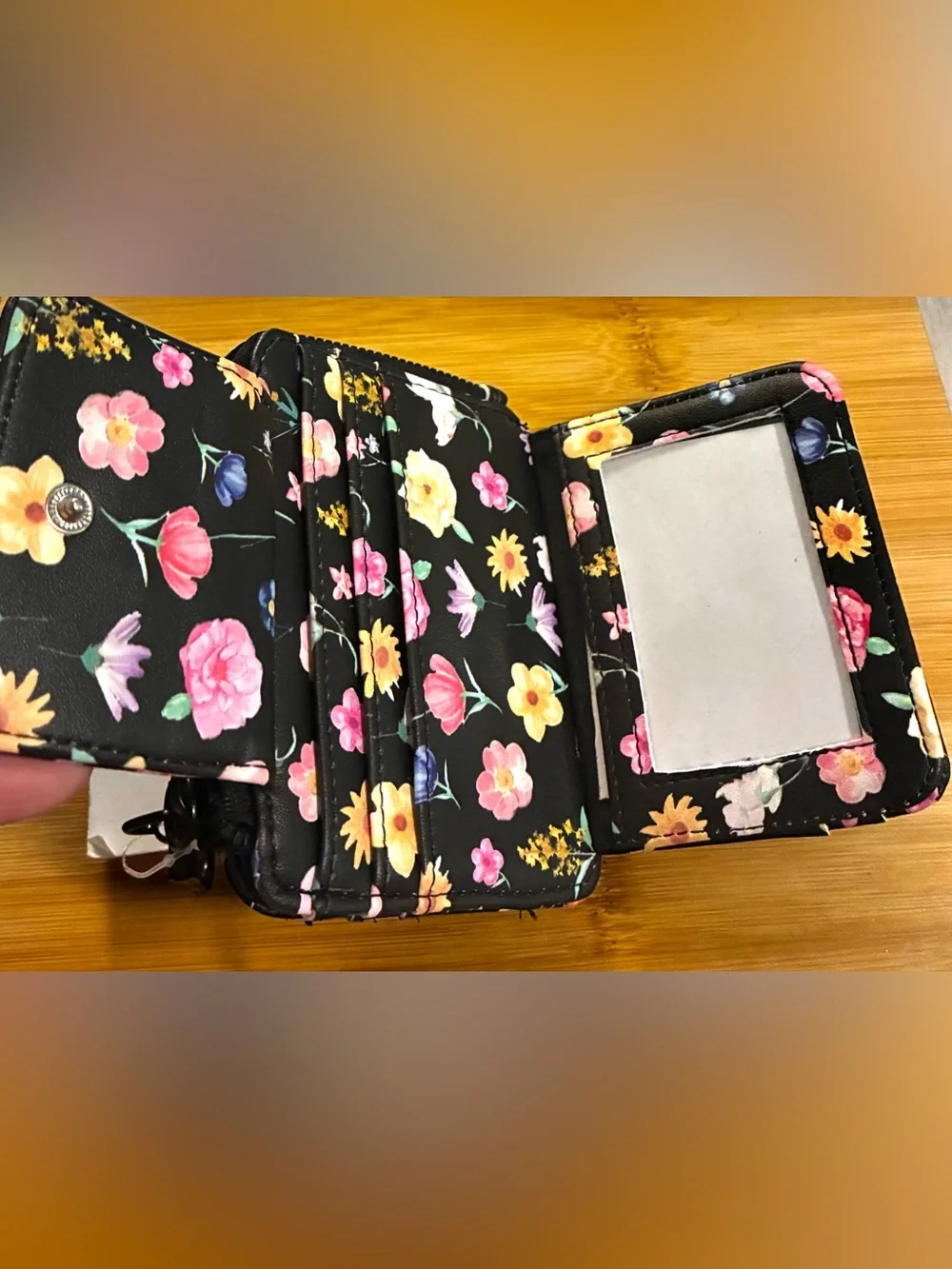 Betsey Johnson Wallet - Black Floral